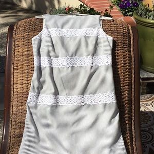 Summer Seersucker Maggy London Dress